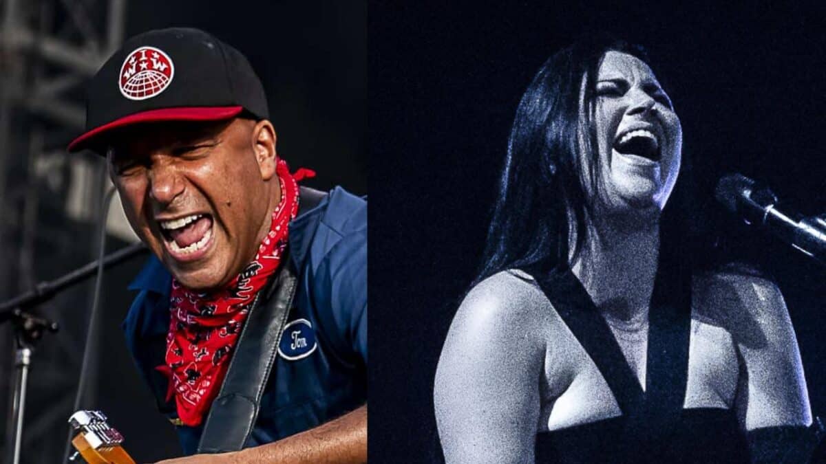 Tom Morello veut “expulser les racistes” ; le guitariste de Rage Against The Machine et Amy Lee, chanteuse du groupe Evanescence, ont été aperçus lors d’une récente manifestation contre les dérives autoritaires aux États-Unis