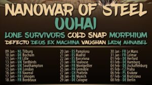 Nanowar of Steel : une tournée européenne en janvier et février 2026, avec plusieurs étapes en France