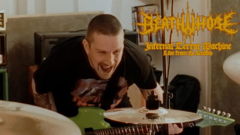 Death Whore dévoile une performance live 100 % brute d’Infernal Terror Machine filmée au Studio de La Forge