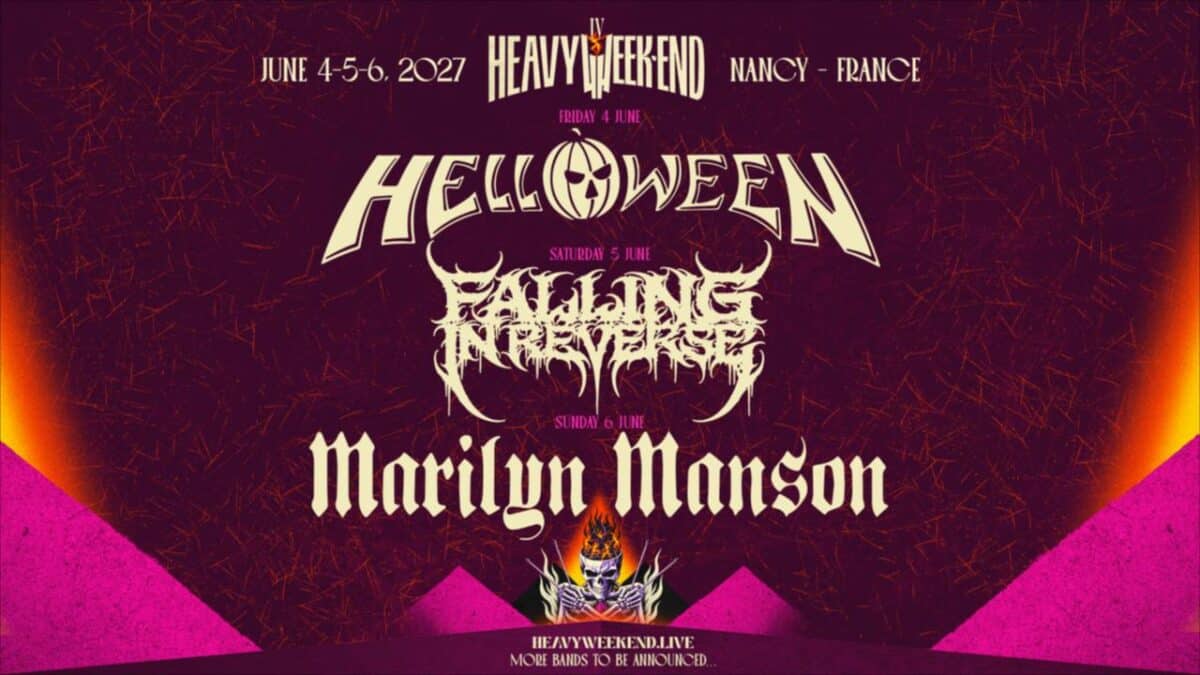 Heavy Week-end 2027 : Helloween, Falling In Reverse et Marilyn Manson en têtes d’affiche, neuf groupes restent à annoncer
